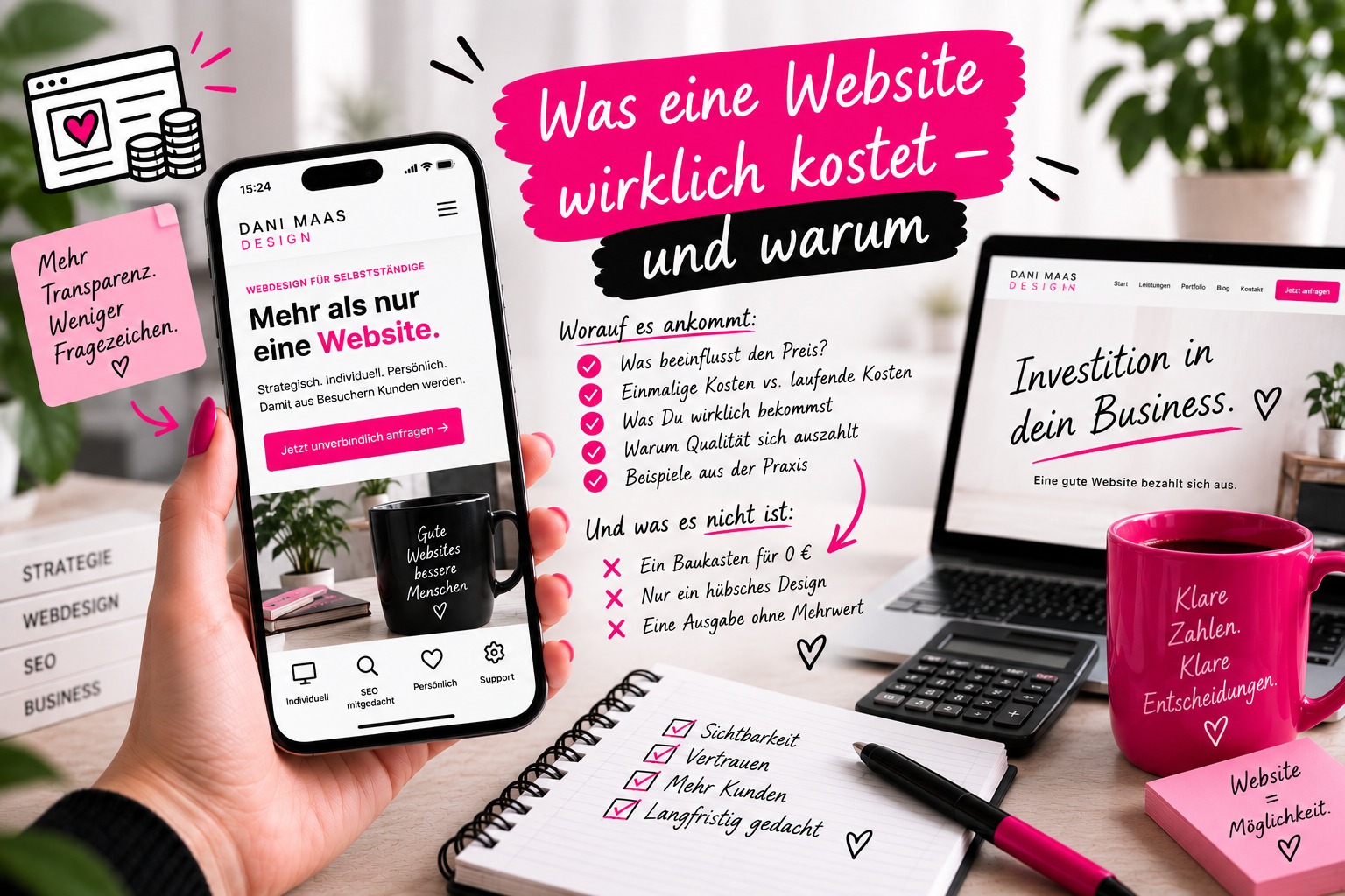Was eine Website wirklich kostet — und warum